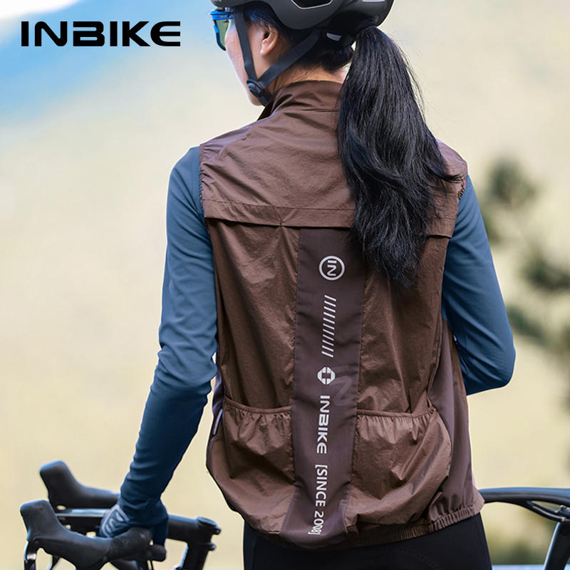 Mountain Biking Vest - INBIKE Damen Fahrradweste, ärmellos, zum Laufen,