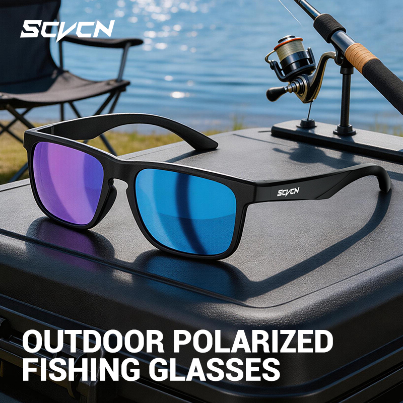 Mountain Biking Glasses - SCVCN Polarisierte Angelbrille, Strand-, Meeres- und