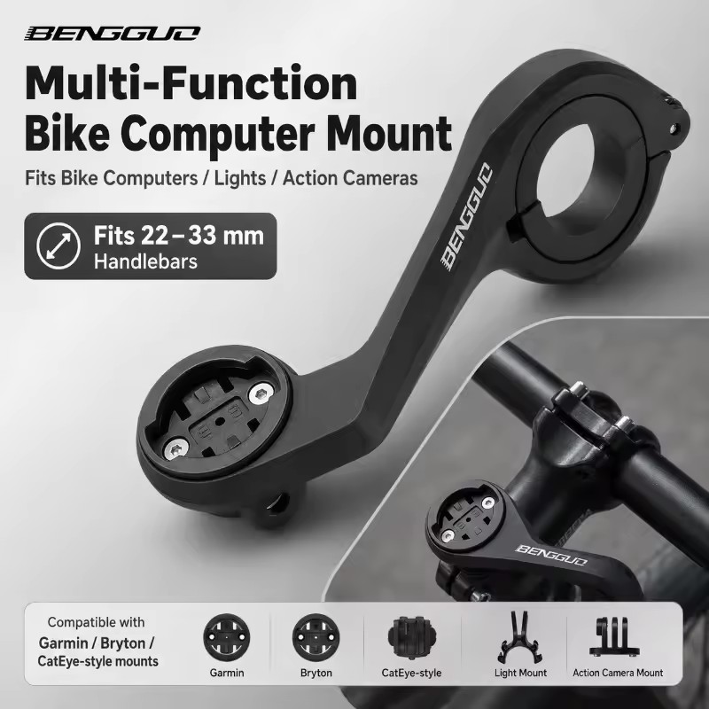 Mountain Biking Lights - GPS-Fahrradcomputer-Halterung Erweiterungshalterung für GARMIN XOSS IGPSPORT
