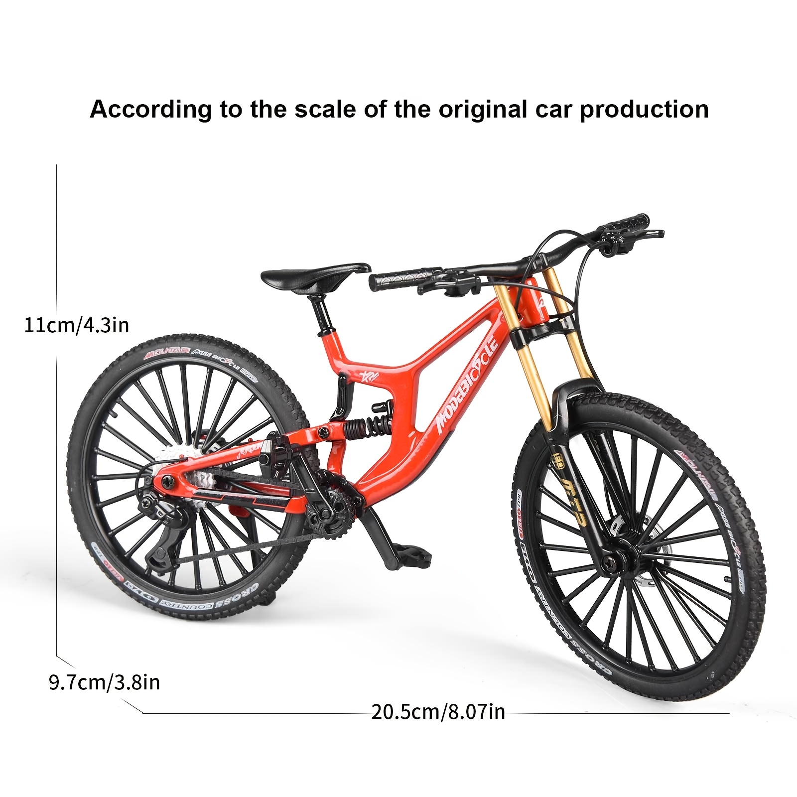 Mountain Biking Usa - 1:8 Maßstab Mini-Legierung Finger-Mountainbike - Druckguss-Simulationsspielzeug