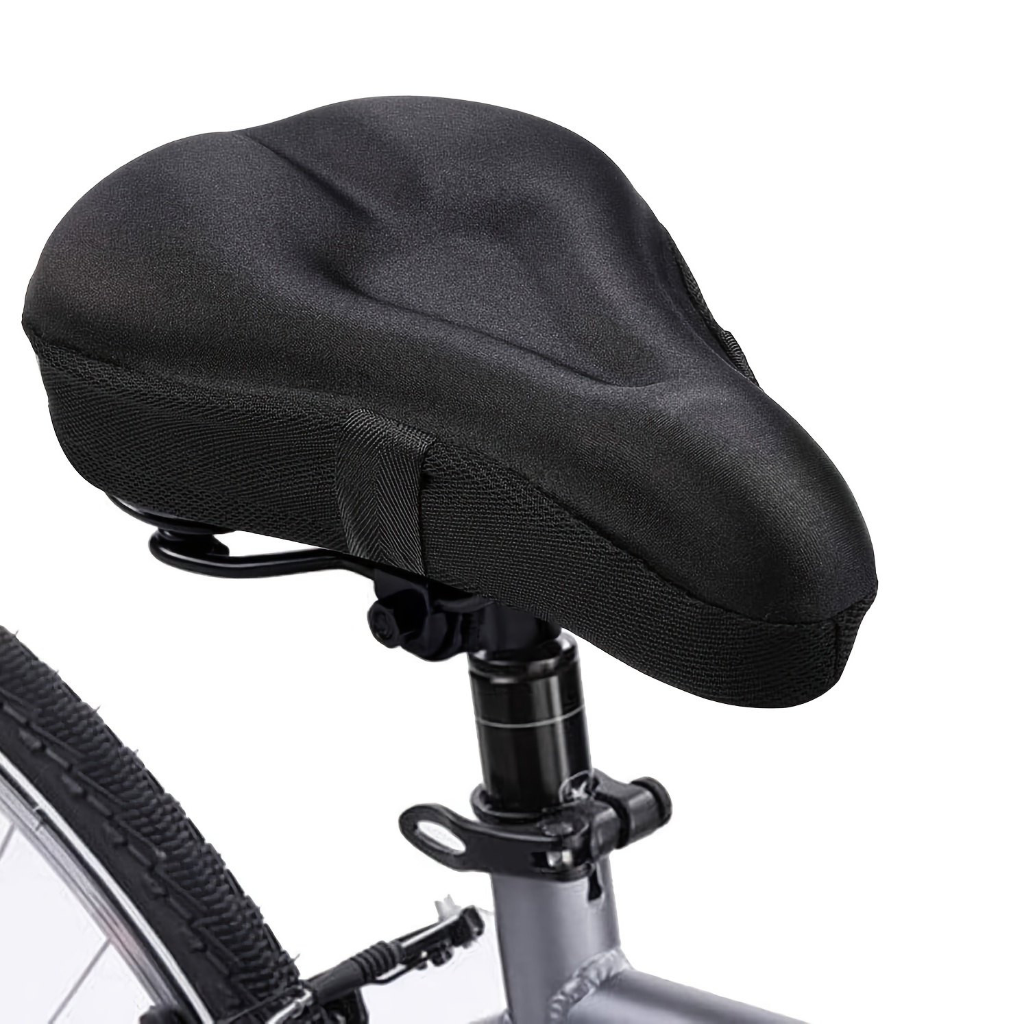 Mountain Biking Pads - Fahrradsattel 3D Fahrradsitzbezug Gepolstertes Breites Gel-Softpad