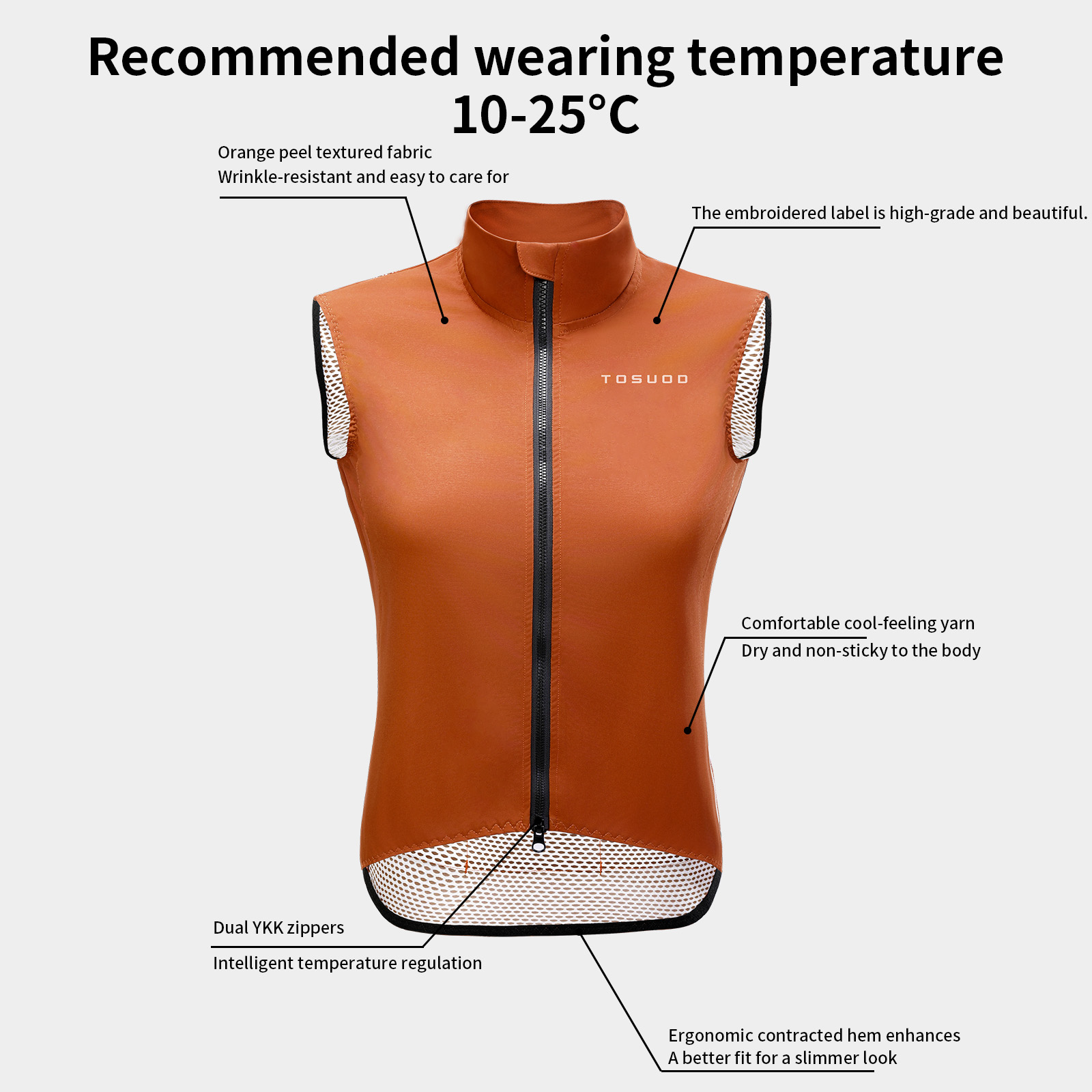 TOSUOD Damen Trikots Winddicht – Mountain Biking Vest Bewertung und Preis